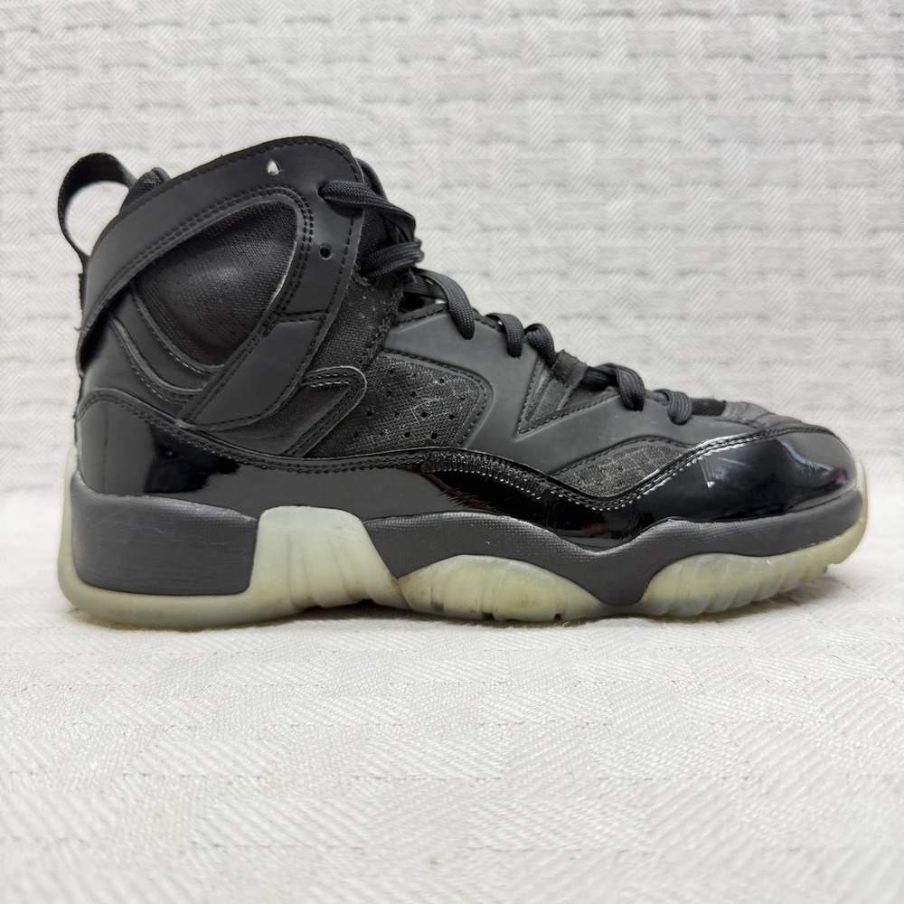 Jordan Jumpman Two Trey Shoes Unisex Kids Size 7 Black High Top Sneakers